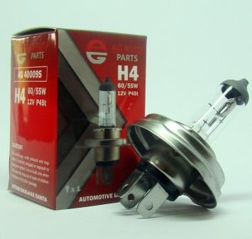 AG AUTOPARTS - AG 40009S - Лампа H4 12V 60/55W P45T STD
